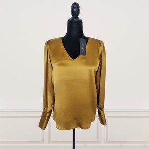 Rachel Zoe Silk V-Neck Top